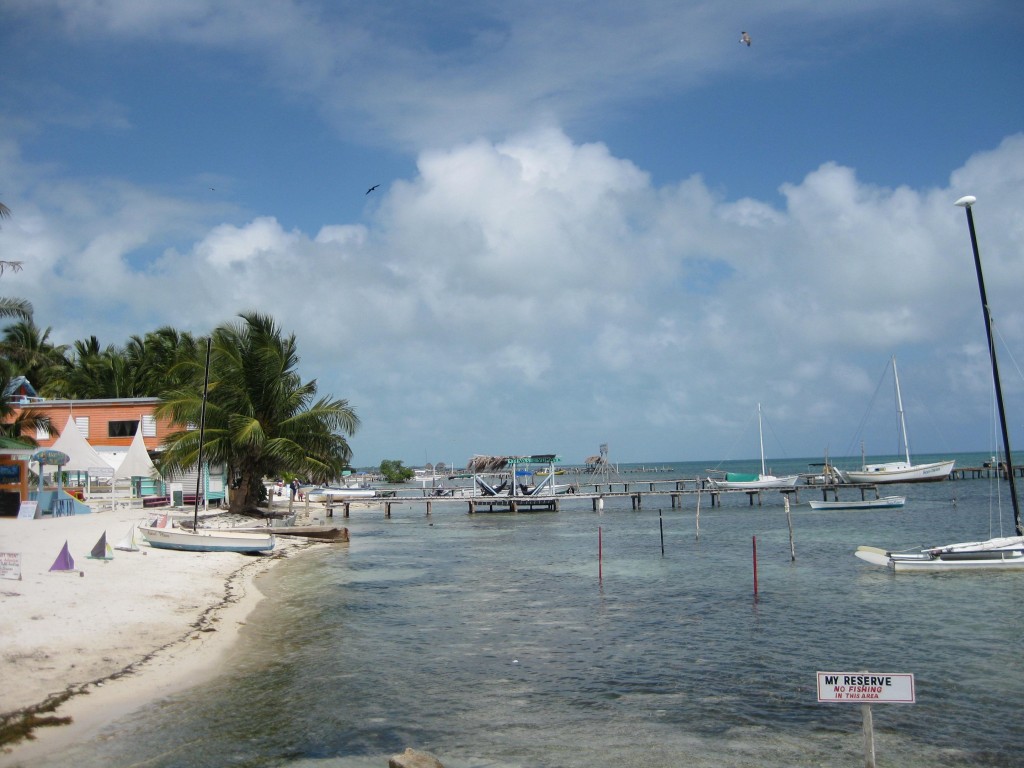 belize caye caulker beach coast